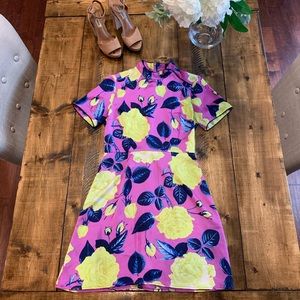 ASOS Floral High Neck Dress